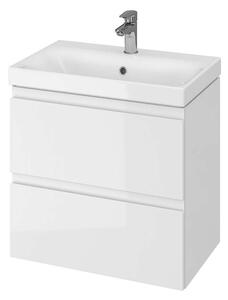 Cersanit Moduo - Mobiletto da lavabo, 57x60x38cm cm, 2 cassetti, bianco S929-004