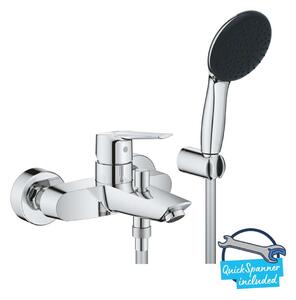 Grohe QuickFix Start - Miscelatore per vasca da bagno con accessori, cromo 25283002