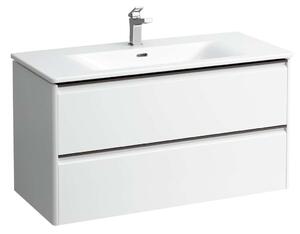 Laufen Palace - Mobile con lavabo, 53x98x44 cm, 2 cassetti, bianco opaco H8617072601041