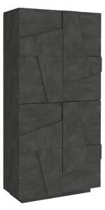 Scarpiera Moderna 4 Ante made in Italy 81x39,2x167,6 - PING - ardesia