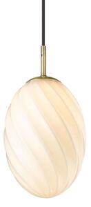 Halo Design - Twist Egg Lampada a Sospensione Ø15 Opale/Antique Brass
