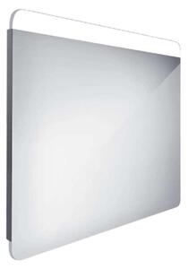 Nimco Specchi - Specchio con illuminazione LED, 800x700 mm, alluminio ZP 23003