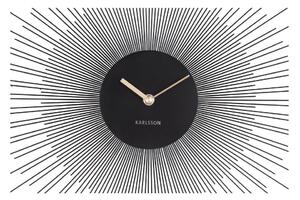 Orologio da parete nero Grande, ø 60 cm Peony - Karlsson