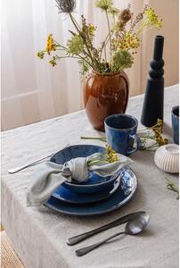 Set da pranzo in gres blu scuro 16 pezzi Glosia - Bonami Selection