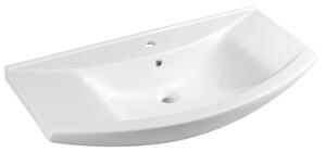 Aqualine Zero - Lavabo per mobili 970x510 mm, con troppopieno, foro per rubinetto, bianco 6095
