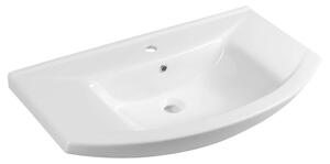 Aqualine Zero - Lavabo per mobili 860x500 mm, con troppopieno, foro per rubinetto, bianco 6085