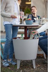 Tavolo da giardino rotondo in plastica con vaschetta per il ghiaccio ø 49,5 cm Cool - Keter