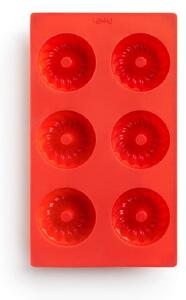 Stampo in silicone rosso per mini panini - Lékué