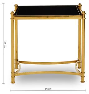 Tavolo contenitore con piano in vetro 50x56 cm Ackley - Premier Housewares