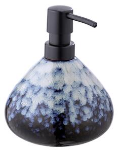 Dispenser di sapone in ceramica blu scuro 0,45 l Rosali - Wenko
