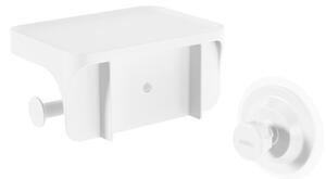 Porta carta igienica bianco autoportante in plastica riciclata Flex Adhesive - Umbra