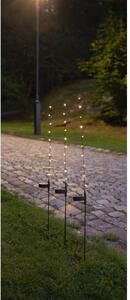 Set di 3 decorazioni luminose a LED solari, altezza 80 cm Flexy - Star Trading