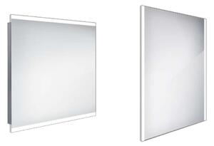 Nimco Specchi - Specchio con illuminazione LED, 800x700 mm, alluminio ZP 12003