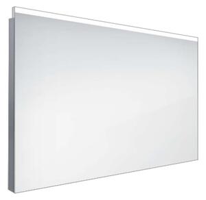 Nimco Specchi - Specchio da bagno a LED 900 x 600 mm, quadrato, alluminio ZP 8019