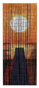 Tenda per porta in bambù arancione 200x90 cm Sunset - Maximex