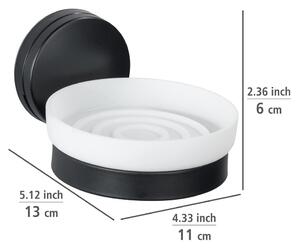Dispenser per sapone a parete Static-Loc® Plus in bianco e nero Pavia - Wenko