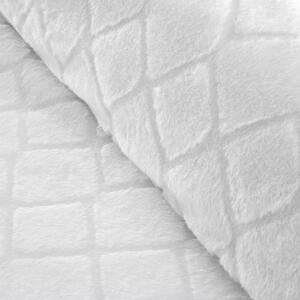Biancheria da letto singola bianca micro felpata 135x200 cm Cosy Diamond - Catherine Lansfield