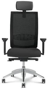 Sedia operativa SYSTEM schienale nero seduta nera braccioli regolabili