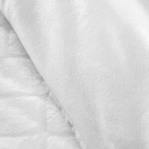 Biancheria da letto singola bianca micro felpata 135x200 cm Cosy Diamond - Catherine Lansfield