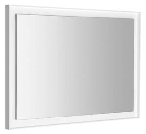 Sapho Specchi - Specchio Flut in cornice 1000x700 mm, con illuminazione LED, bianco FT100