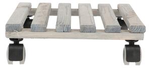 Tappeto mobile in legno grigio, 29 x 29 cm - Esschert Design