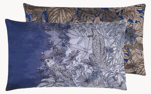 Copricuscino reversibile in jacquard Blue Hour