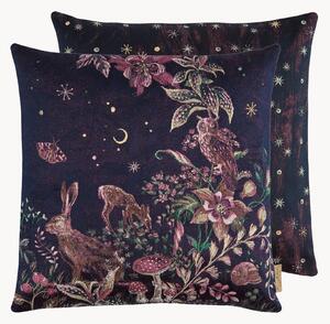 Copricuscino reversibile in jacquard Magic Forest