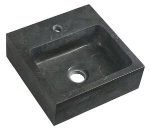 Sapho Blok - Lavabo 300x300 mm, senza sfioratore, foro per rubinetto, antracite 2401-29