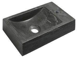 Sapho Blok - Lavabo 400x220 mm, foro per rubinetto a destra, senza sfioratore, antracite 2401-28