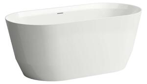 Laufen Pro - Vasca da bagno freestanding 1500x700x590 mm, con set di scarico, bianco H2439520000001