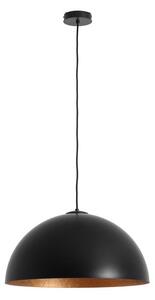 Lampada a sospensione nera con dettaglio color rame , ø 50 cm Lord - CustomForm