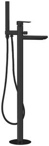 Sapho Spy - Miscelatore a pavimento con corpo, nero opaco PY21/15
