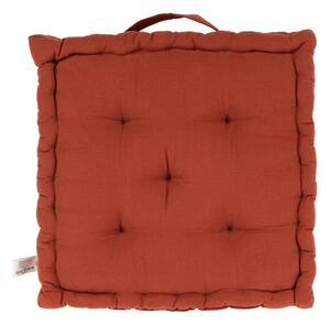 Cuscino per sedia marrone arancione con maniglia , 40 x 40 cm - Tiseco Home Studio