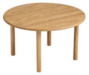 Tavolino da salotto rotondo di colore naturale in rovere massiccio ø 70 cm Jena – House Nordic