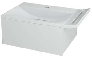 Sapho Composizioni - Mobile lavabo Zeus, 600x250x450 mm, 1x cassetto, bianco ZE070-3030