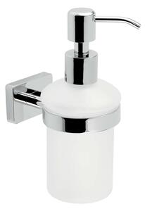 Novaservis Ferro Greta - Dispenser di sapone liquido con supporto, vetro opaco/cromo AGR34