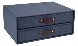 Organizer a 2 livelli blu scuro , 33 x 25,5 cm Birger - Bigso Box of Sweden