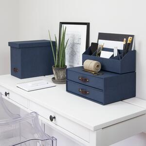 Organizer a 2 livelli blu scuro , 33 x 25,5 cm Birger - Bigso Box of Sweden