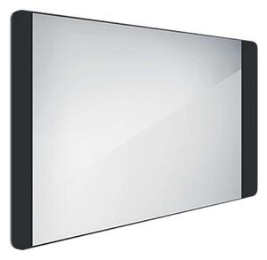 Nimco Specchi - Specchio con illuminazione LED, 1000x600 mm, alluminio/nero ZPC 42004-90