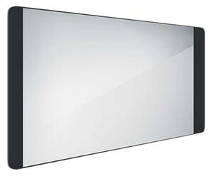 Nimco Specchi - Specchio con illuminazione LED, 1200x650 mm, alluminio/nero ZPC 42006-90
