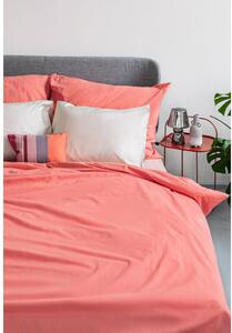 Biancheria da letto matrimoniale in cotone rosa corallo, 200 x 200 cm - Bonami Selection