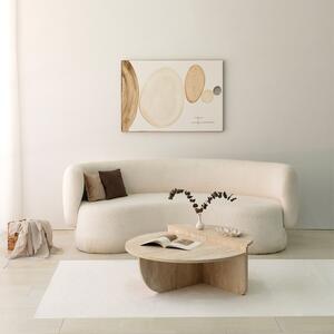 Skye Decor, podio, tavolini da salotto, travertino, pannello melaminico, 90 x 35 x 90 cm