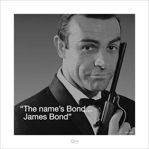 Stampe d'arte James Bond 007 - Iquote, (40 x 40 cm)