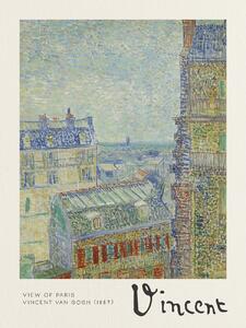 Stampa artistica View of Paris - Vincent van Gogh, (30 x 40 cm)