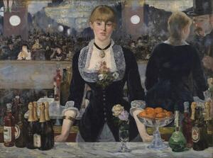 Riproduzione A Bar at the Folies-Bergere 1881-82, Manet, Edouard
