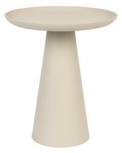 Tavolino in alluminio beige , ø 39,5 cm Ringar - White Label