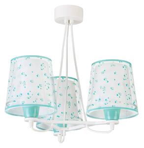 Lampada a sospensione Dream Flowers, 3 luci, verde