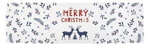 Runner da tavola natalizio in cotone 140x40 cm Merry Blue Christmas - Butter Kings