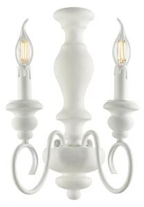Applique Shabby Chic Cascina Bianco 2 Luci E14