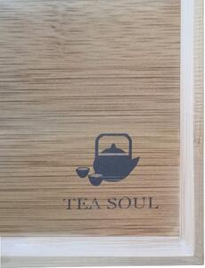 Vassoio in bambù rettangolare Tea Soul - Con Logo Tea Soul